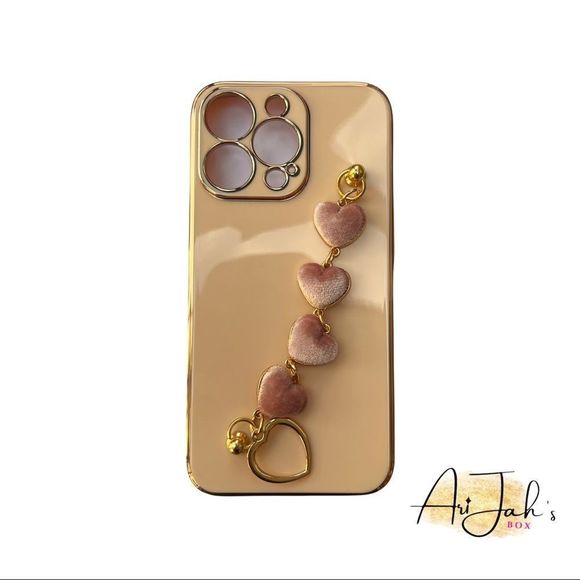 Velvet Heart Wristband Soft TPU Case iPhone 13 mini, 13, 13 Pro, 13 Pro Max - Picture 5 of 6
